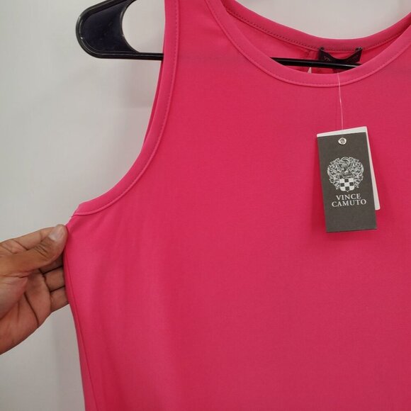 Vince Camuto Crew Neck Sleeveless Keyhole Back Knit Tank Top Women Size S NWT - Picture 2 of 11